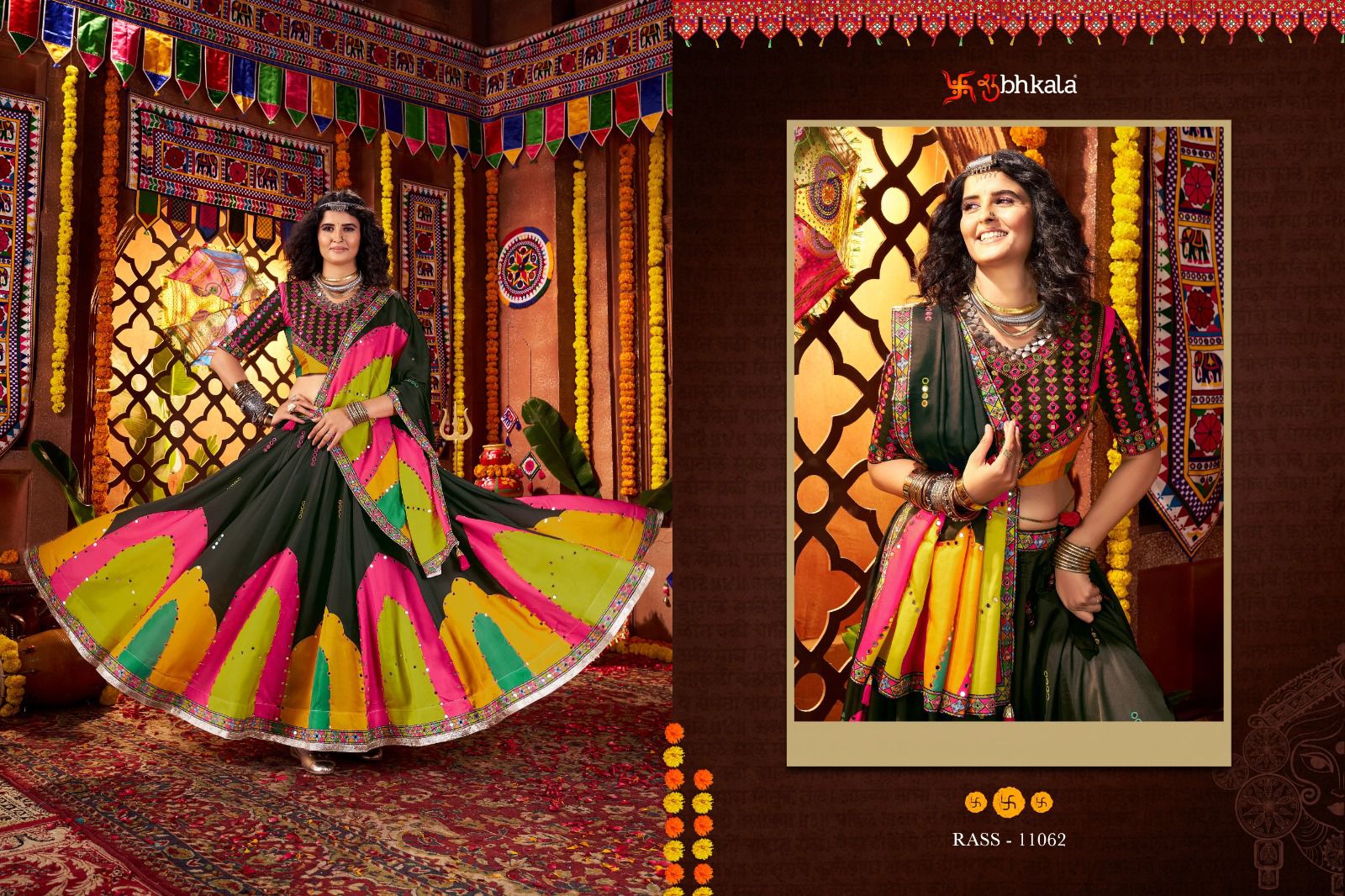 11062 Raas Vol 25 Shubhkala Gajji Silk Chaniya Choli