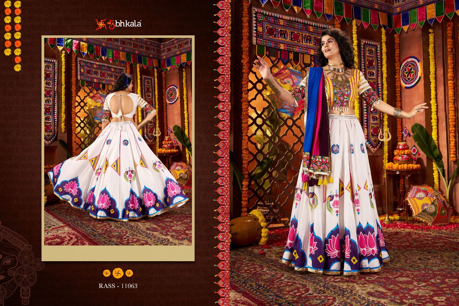 11063 Raas Vol 25 Shubhkala Gajji Silk Chaniya Choli