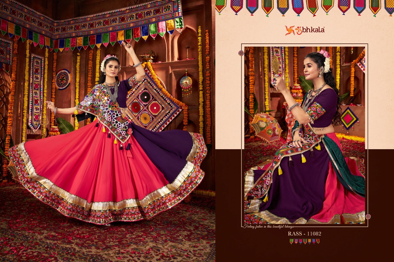 11082 Raas Vol 27 Shubhkala Viscose Cotton Chaniya Choli