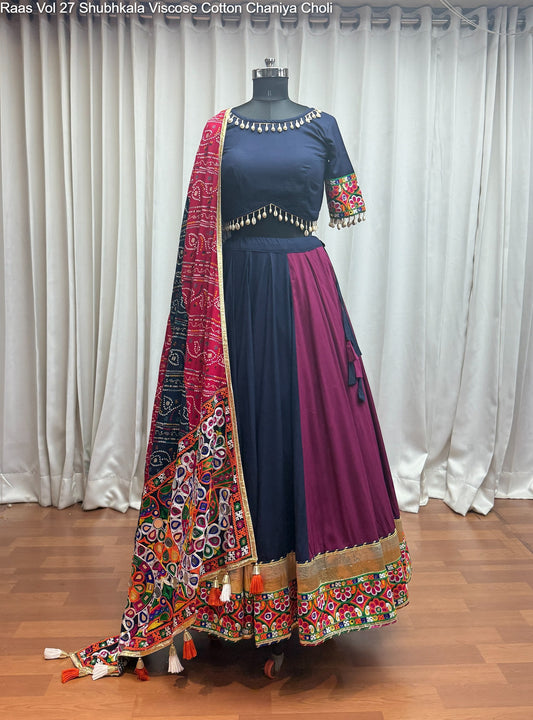 11086 Raas Vol 27 Shubhkala Viscose Cotton Chaniya Choli