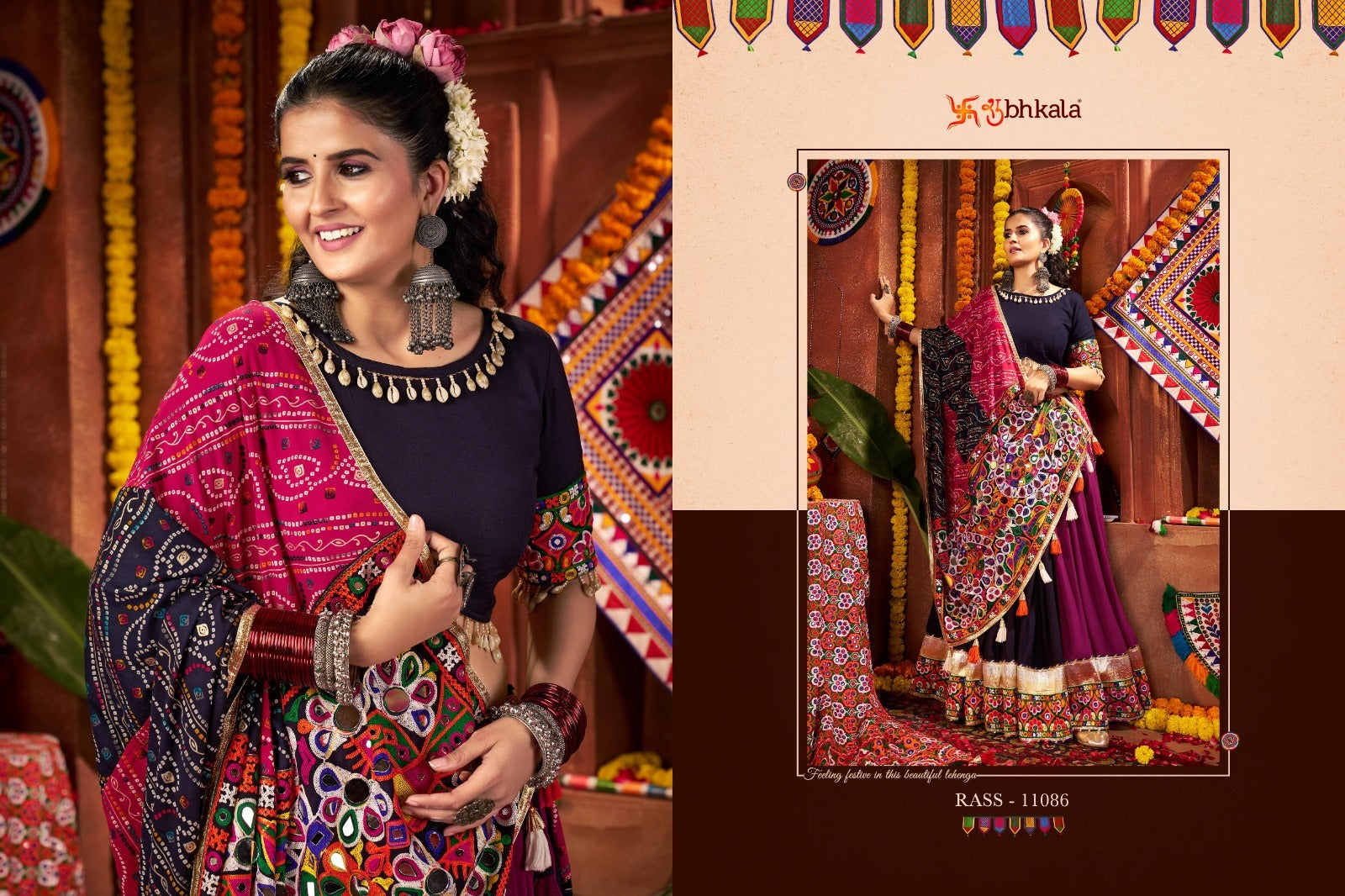 11086 Raas Vol 27 Shubhkala Viscose Cotton Chaniya Choli