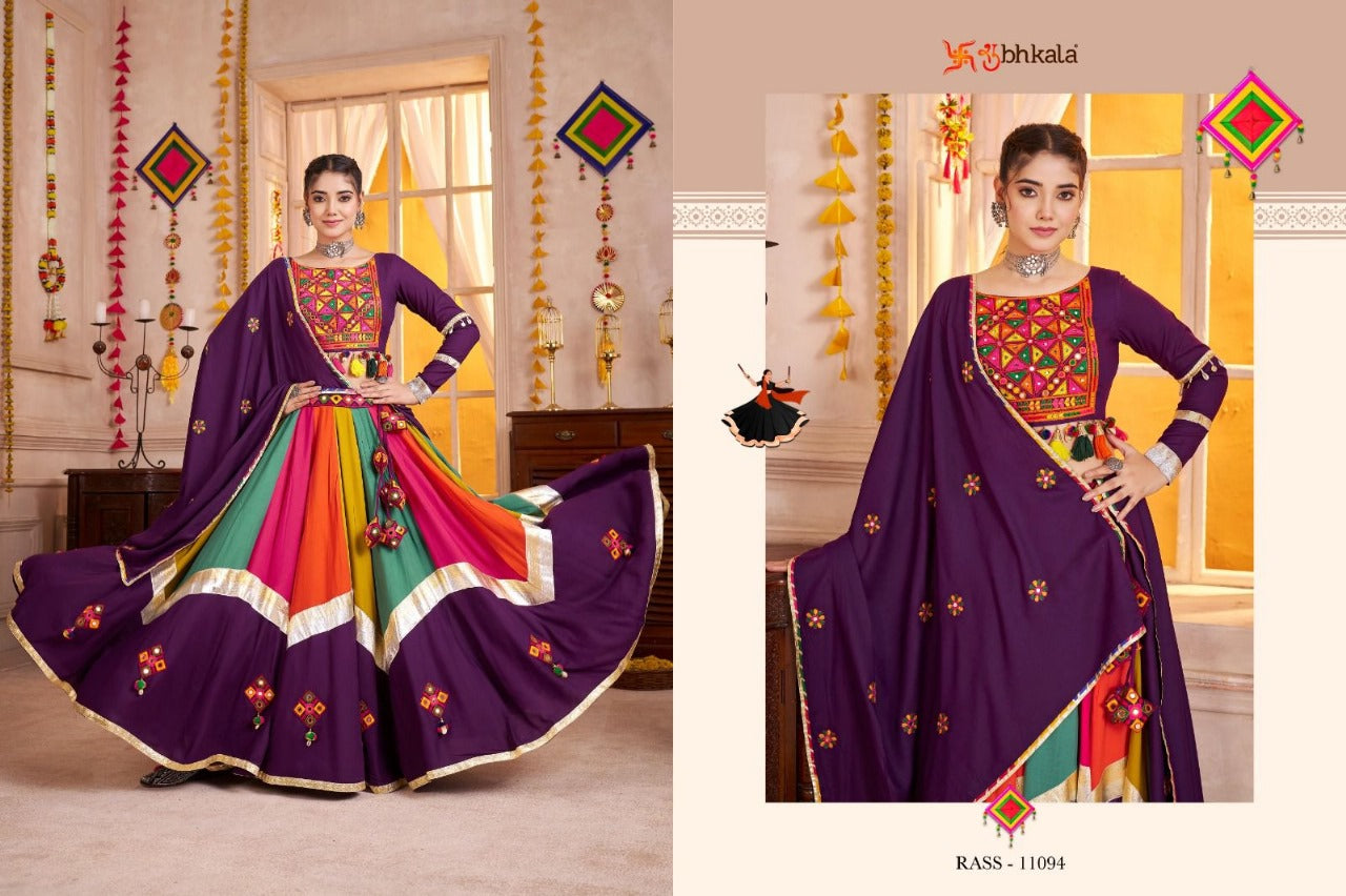 11094 Raas Vol 28 Shubhkala Viscose Cotton Chaniya Choli