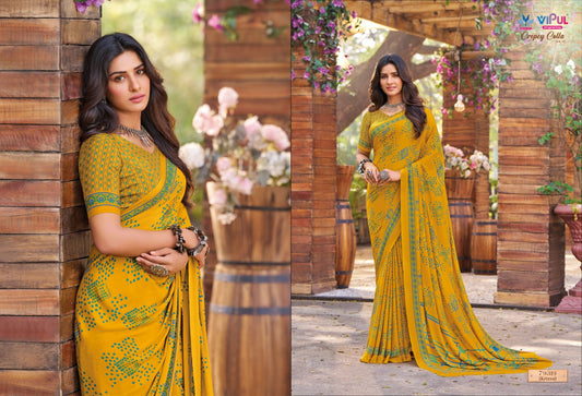 79319 Crepey Colla Vol 21 Vipul Sarees