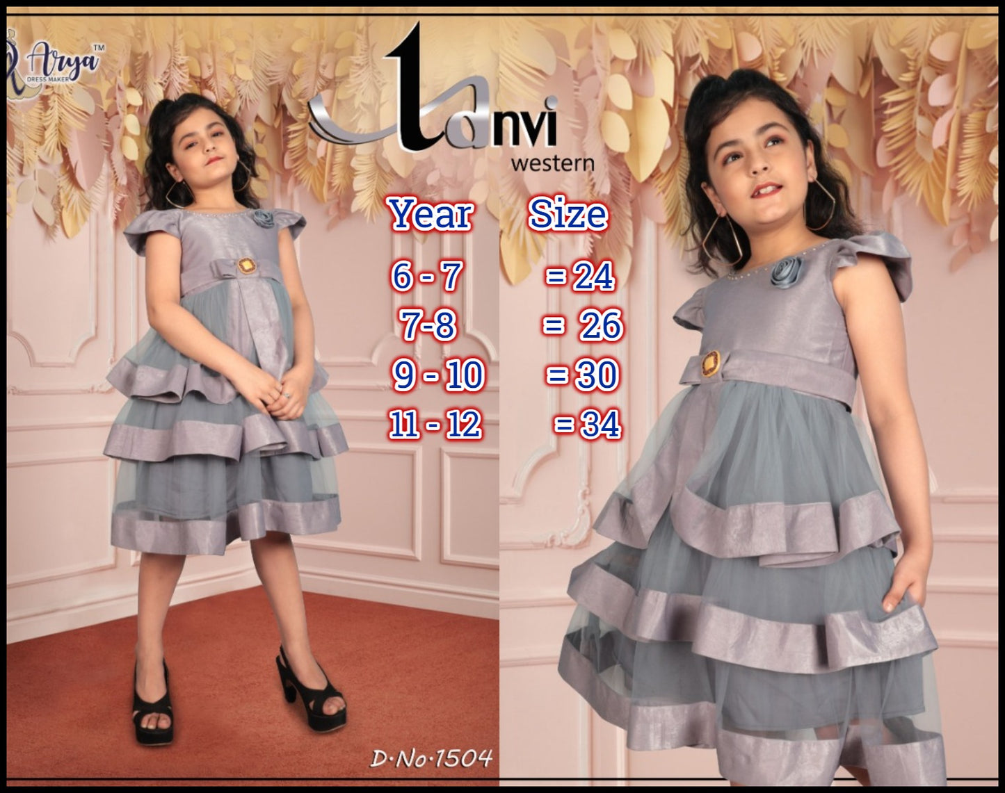 1504 Tanvi Adm Girls Western Dress