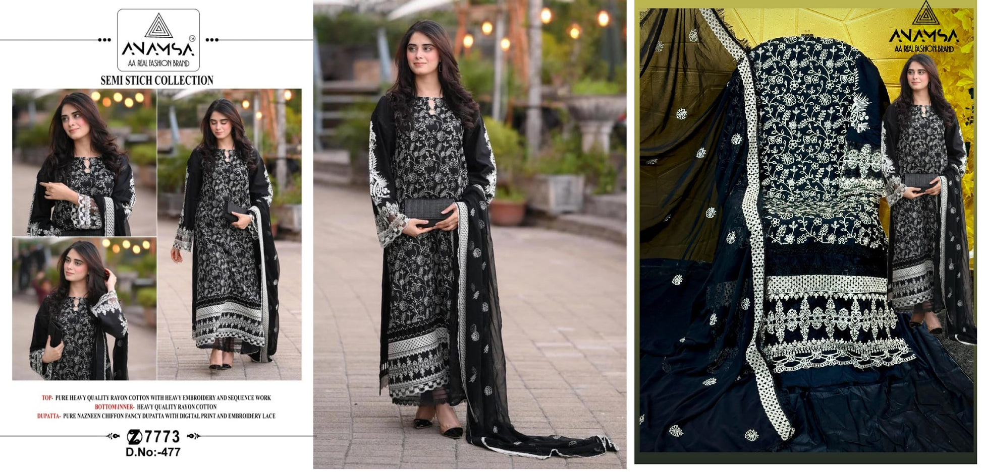 477 Anamsa Pakistani Salwar Suits