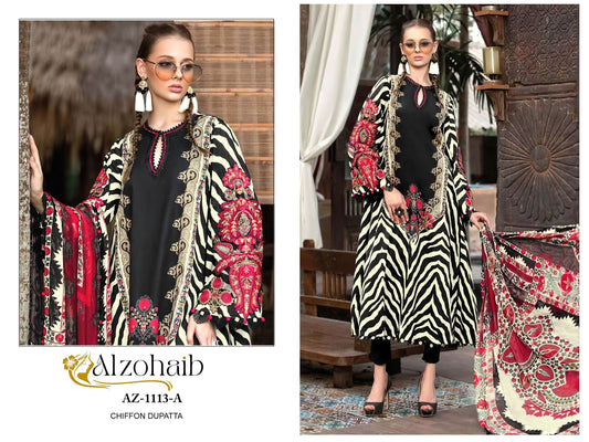 1113 A Al Zohaib Embroidery Pakistani Salwar Suits
