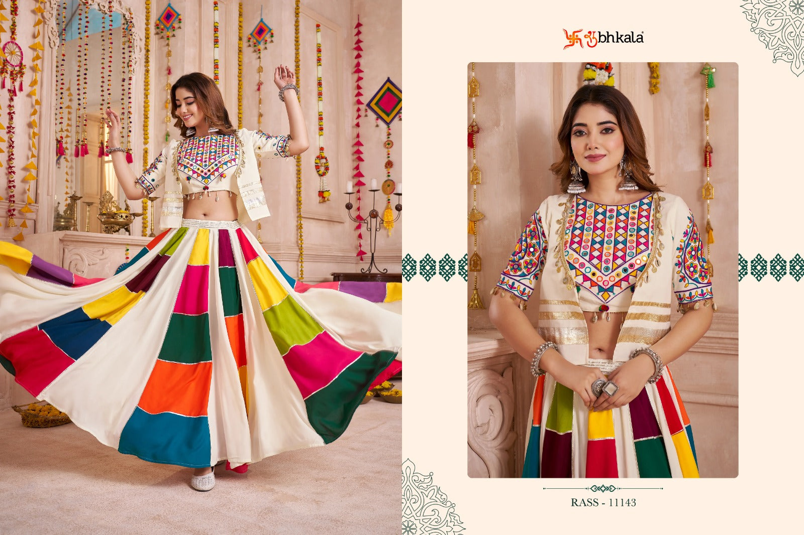 11143 Raas Vol 33 Shubhkala Viscose Cotton Chaniya Choli