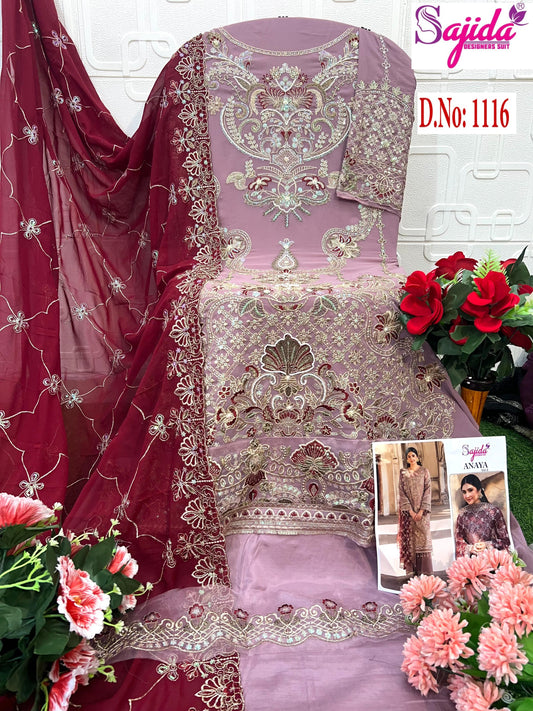 1116 Anaya Vol-3 Sajida Georgette Pakistani Salwar Suits