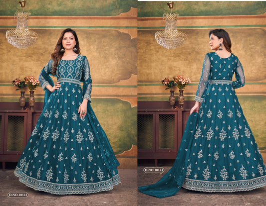 10141 Vol 14 Anjubaa Unstitched Suits