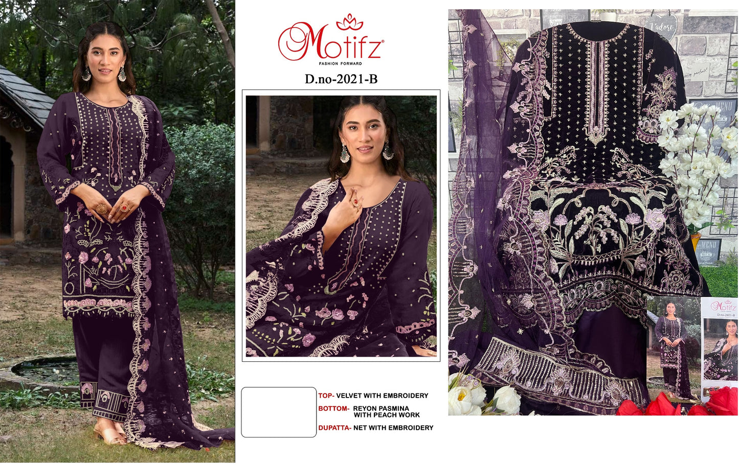 2021B Motifz Pakistani Salwar Suits
