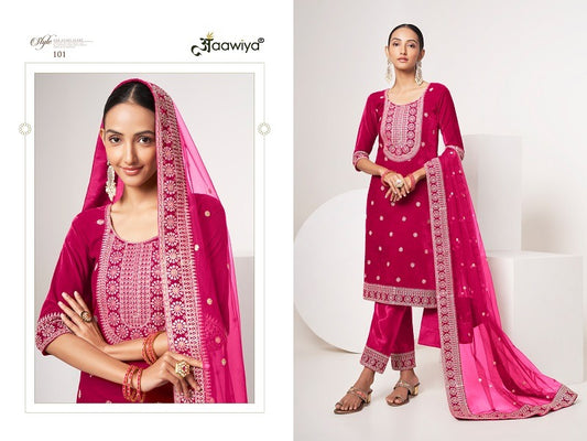 101 Sabhyata Vol 1 Aawiya Unstitched Suits