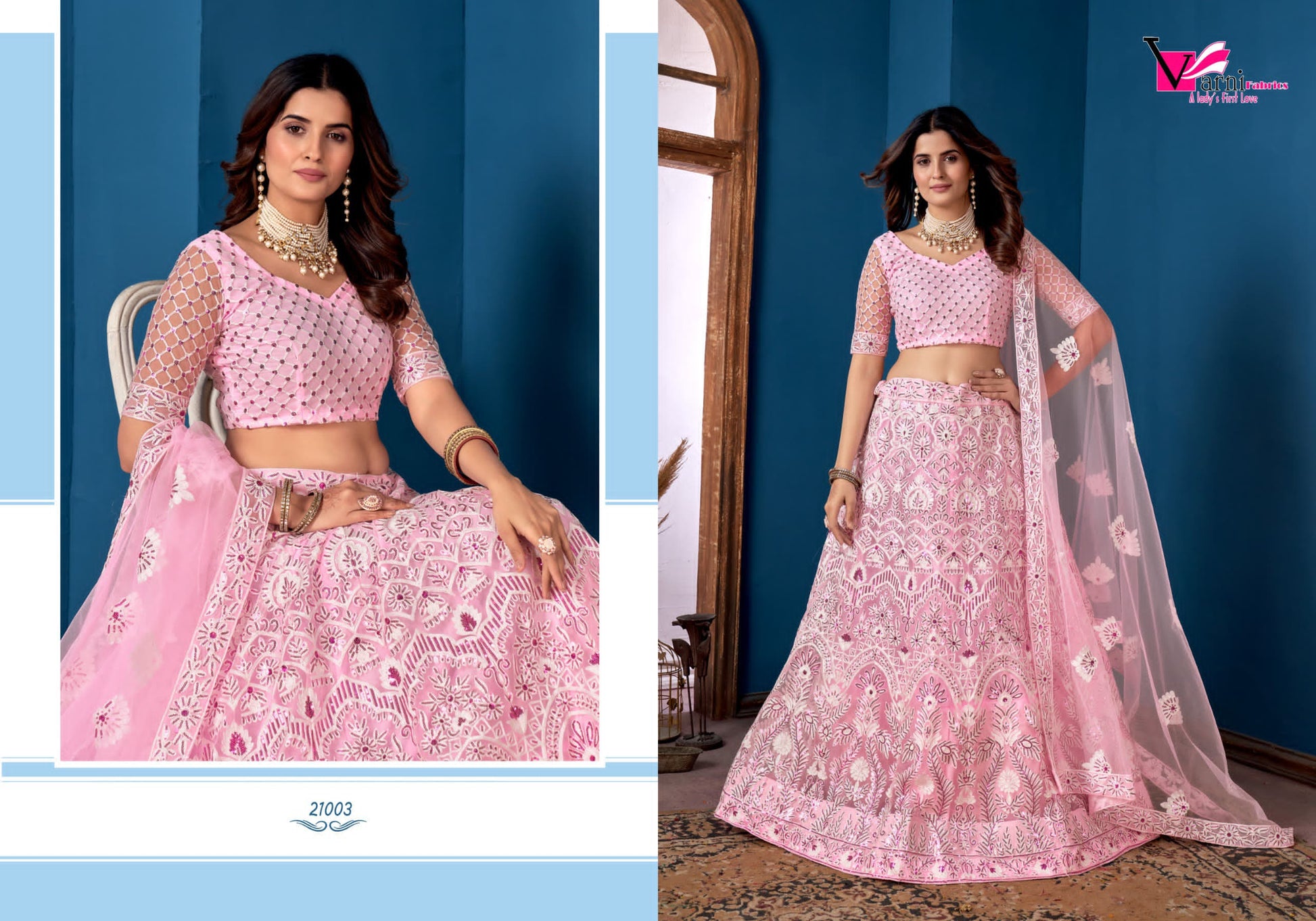 21003 Zeeya Rudrani Varni Fabrics Lehenga Choli