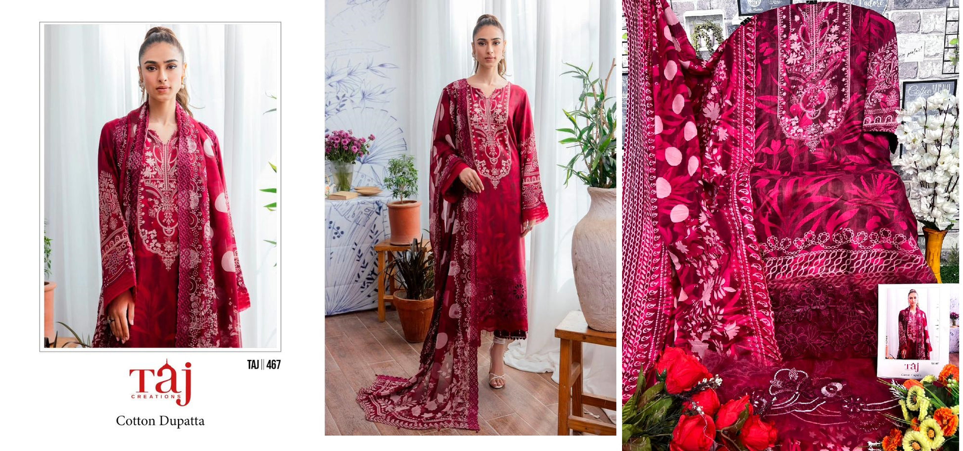 467 Taj Creations Pakistani Salwar Suits