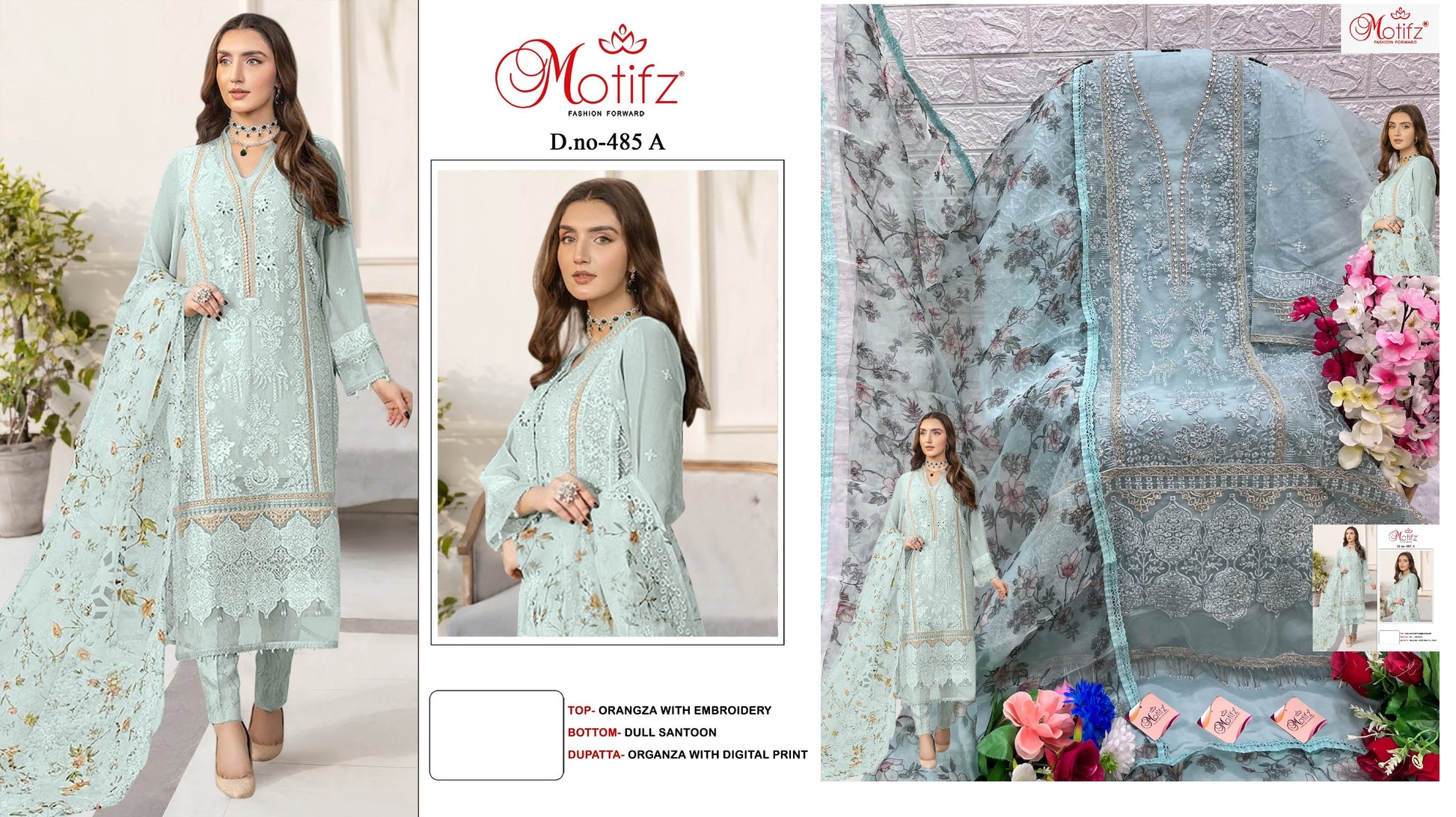 485A Motifz Pakistani Salwar Suits