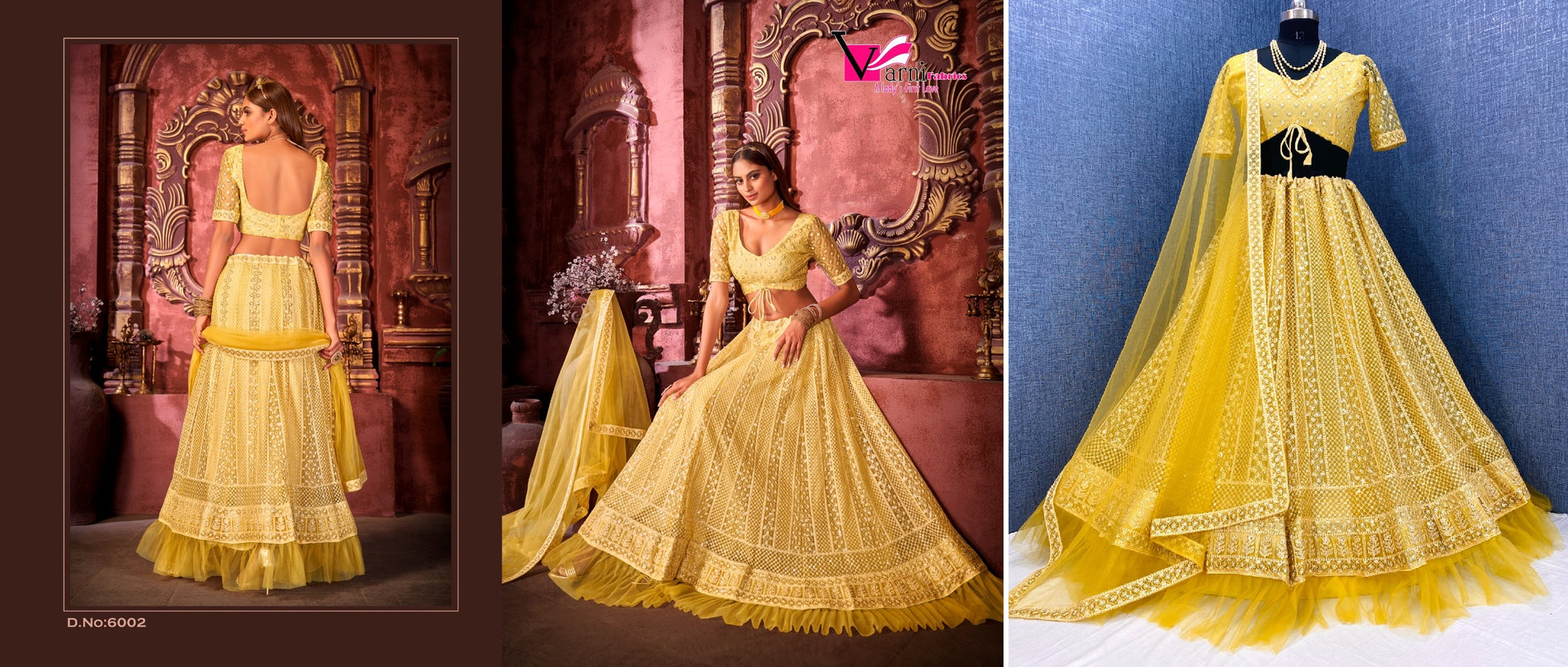 6002 Ruksana Varni Fabrics Lehenga Choli