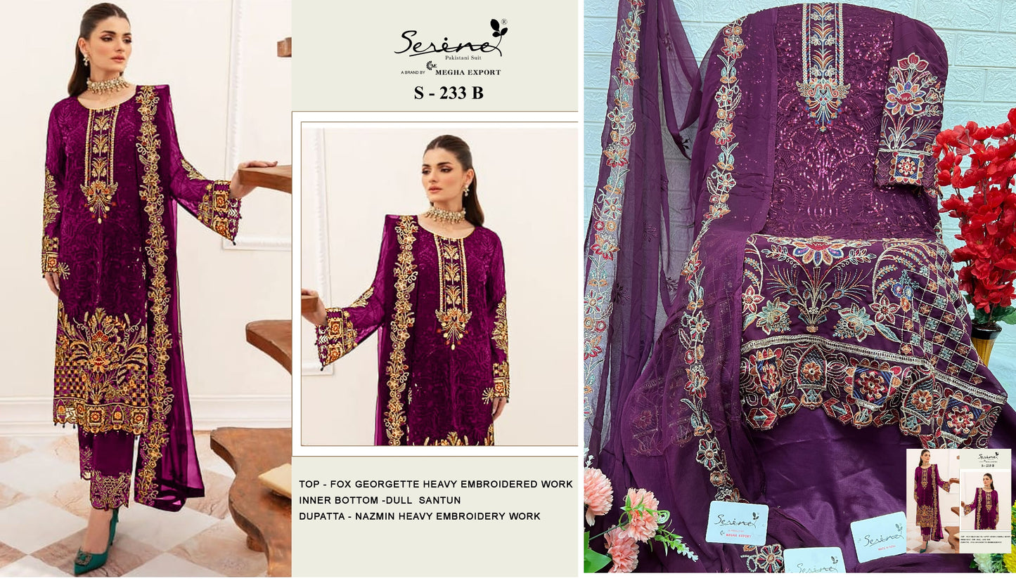 233B Serine Pakistani Salwar Suits