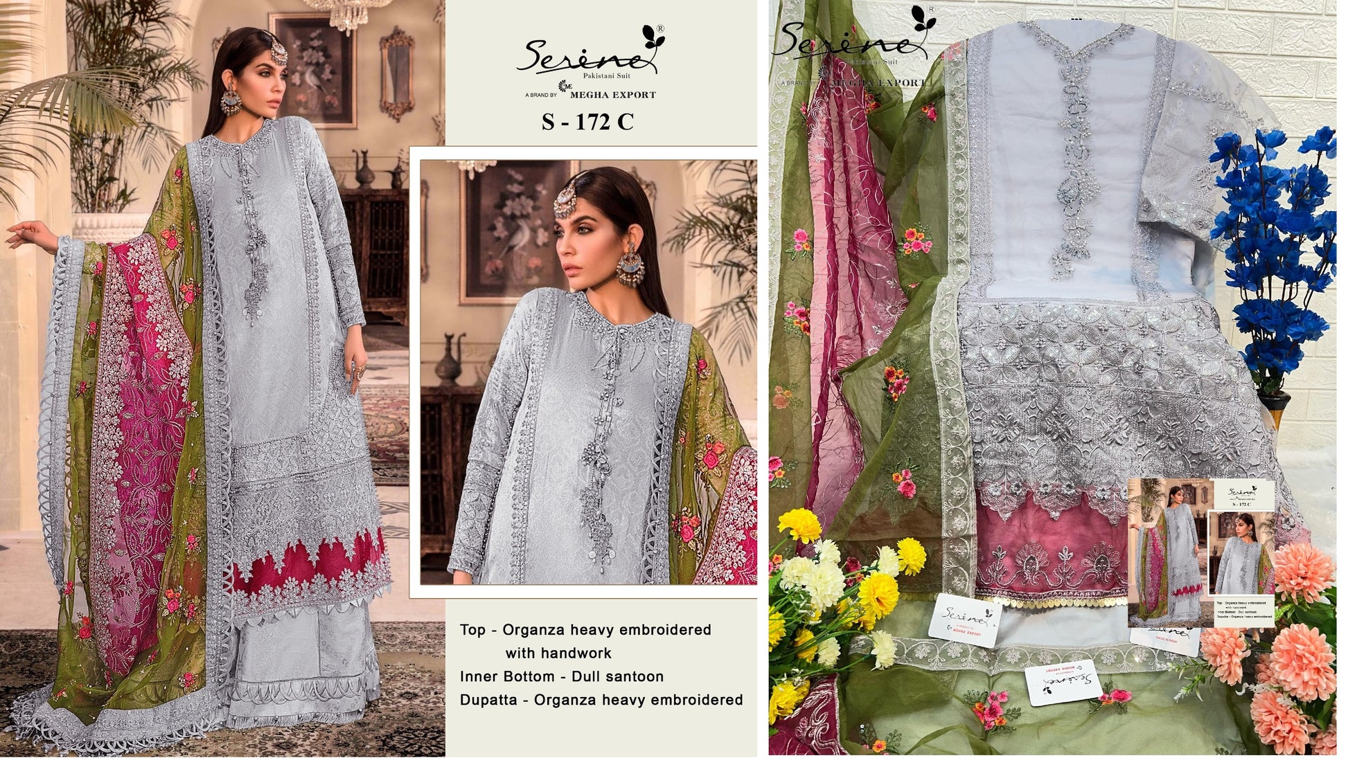 172C Serine Pakistani Salwar Suits
