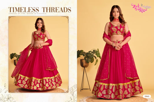 5062 Antique Aura Zeel Lehenga Choli