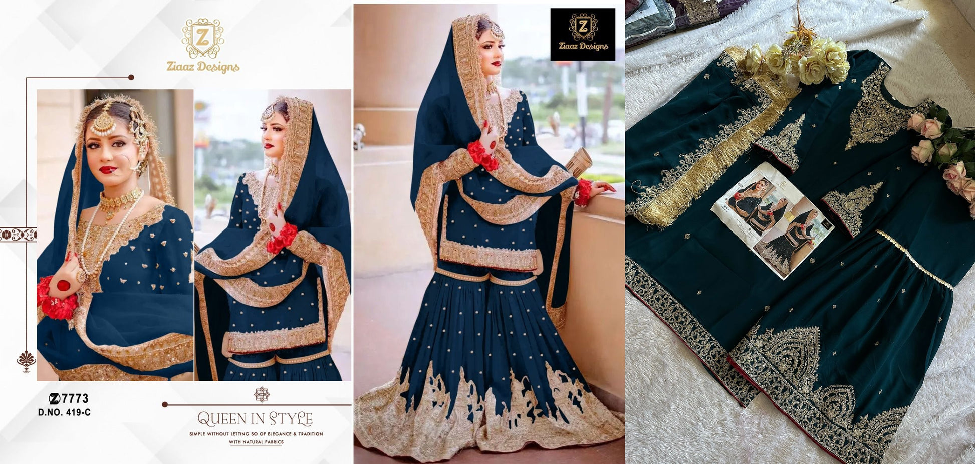 419C Ziaaz Designs Pakistani Salwar Suits