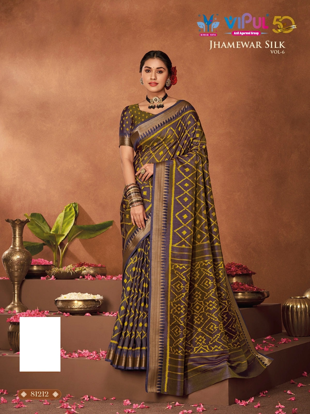 81212 Jhamewar Vol 6 Vipul Sarees