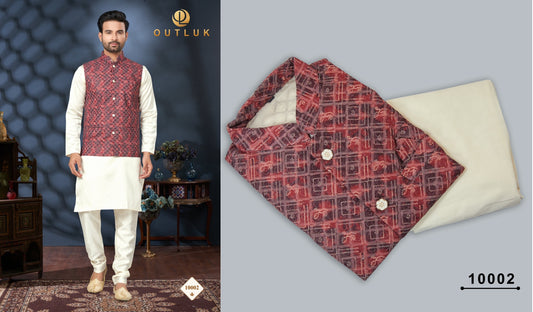10002 Wedding Collection Vol 10 Outluk Mens Kurta Pyjama