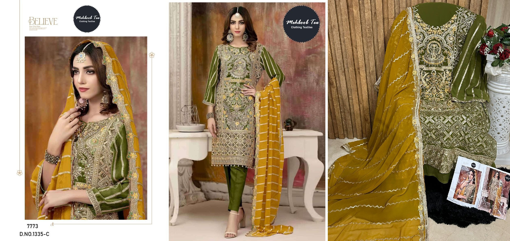 1335C Mehboob Tex Pakistani Salwar Suits