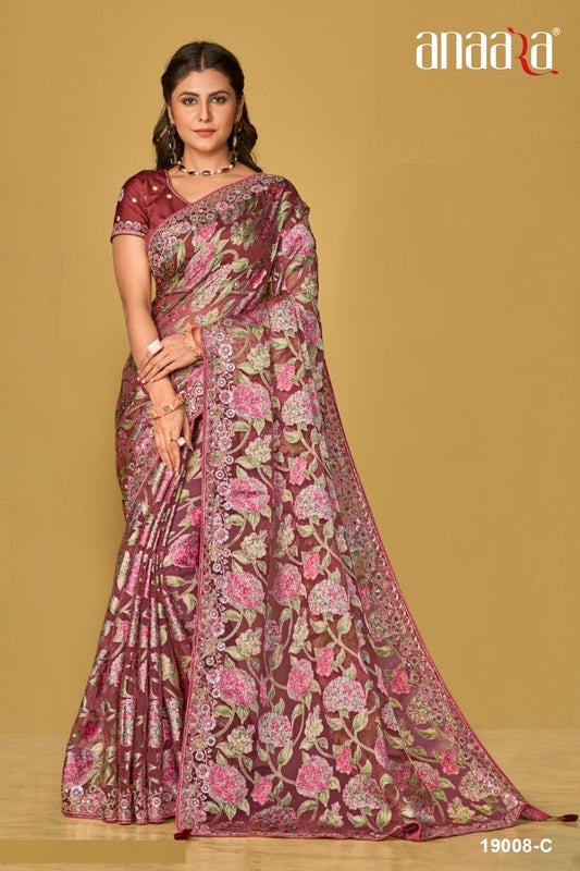 19008C Anaara Tathastu Sarees