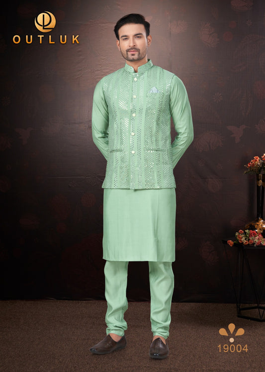 19004 Wedding Collection Vol 19 Outluk Mens Kurta Pyjama