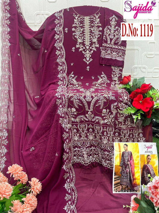 1119 Anaya Vol-4 Sajida Georgette Pakistani Salwar Suits