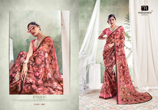 1001 Colors Mahamani Creation Sarees