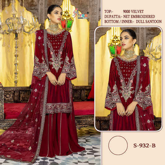 S-932-B Shree Fabs Pakistani Salwar Suits