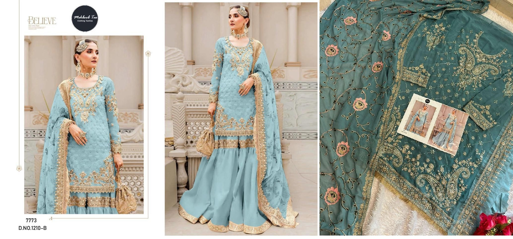 1210B Mehboob Tex Pakistani Salwar Suits