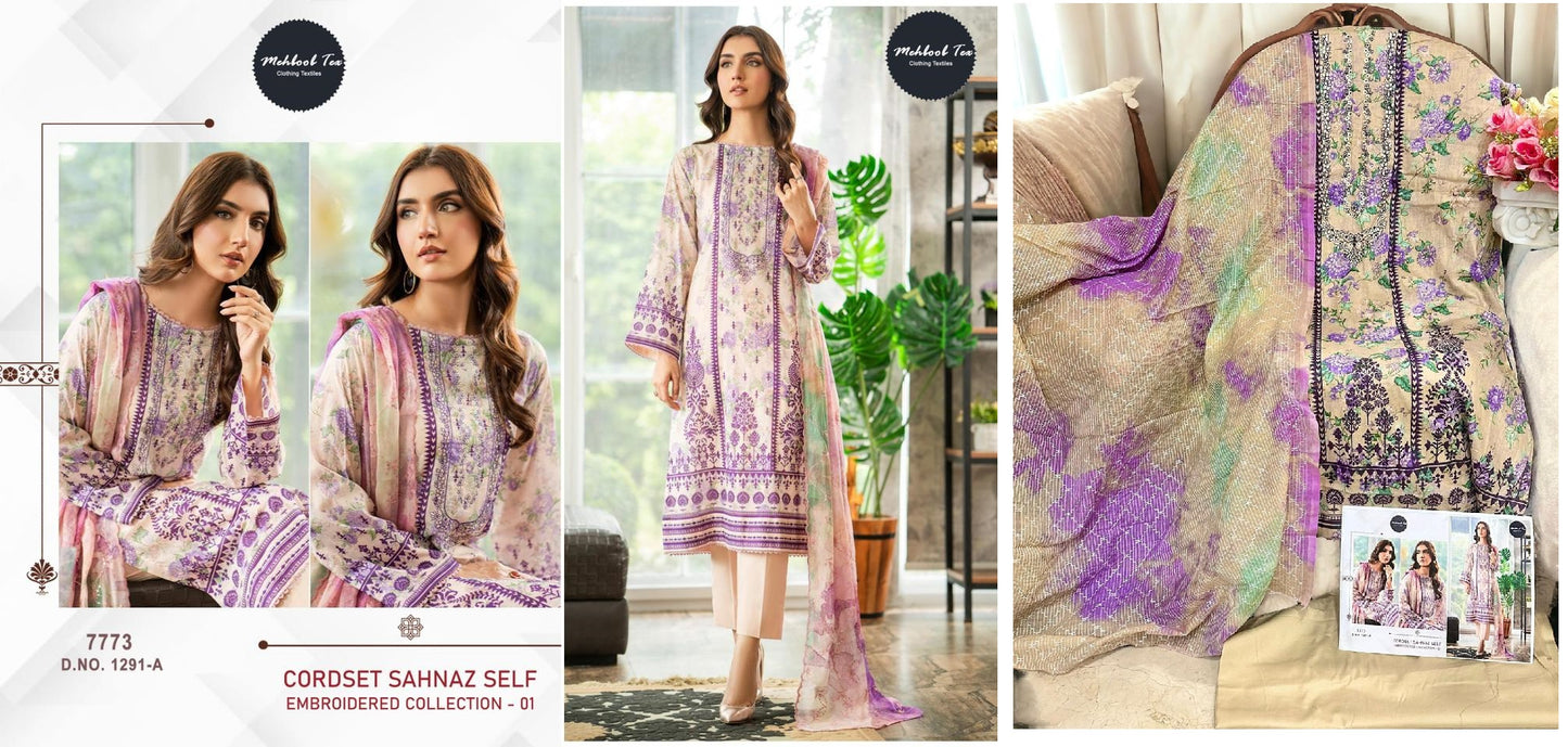 1291A Mehboob Tex Pakistani Salwar Suits