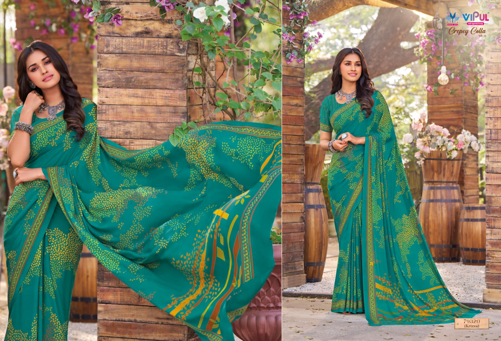 79320 Crepey Colla Vol 21 Vipul Sarees