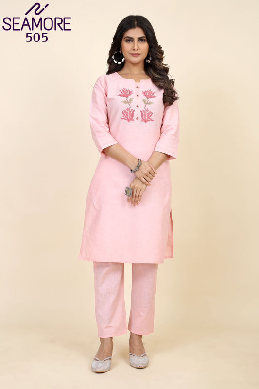 505 Prisha Vol 2 Seamore Kurti Pant Set