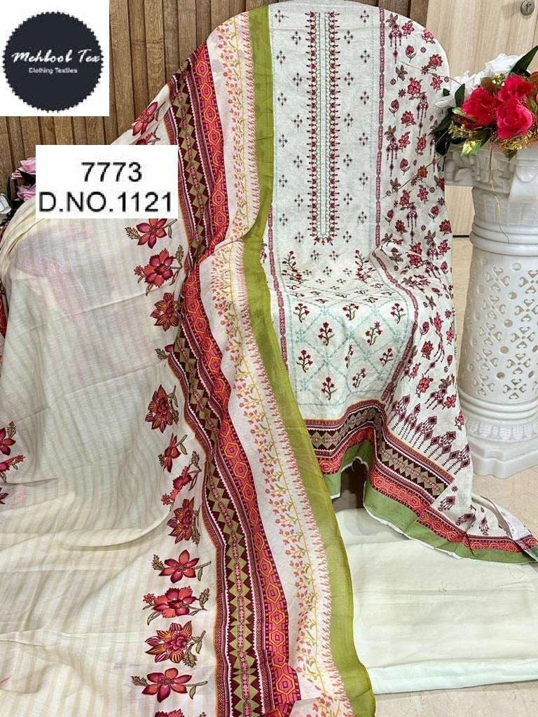 1121 Mehboob Tex Embroidered Pakistani Patch Suits