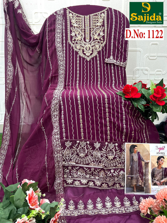 1122 Anaya Vol-5 Sajida Georgette Pakistani Salwar Suits