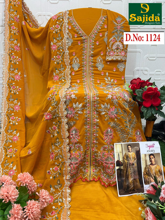 1124 Anaya Vol-5 Sajida Georgette Pakistani Salwar Suits