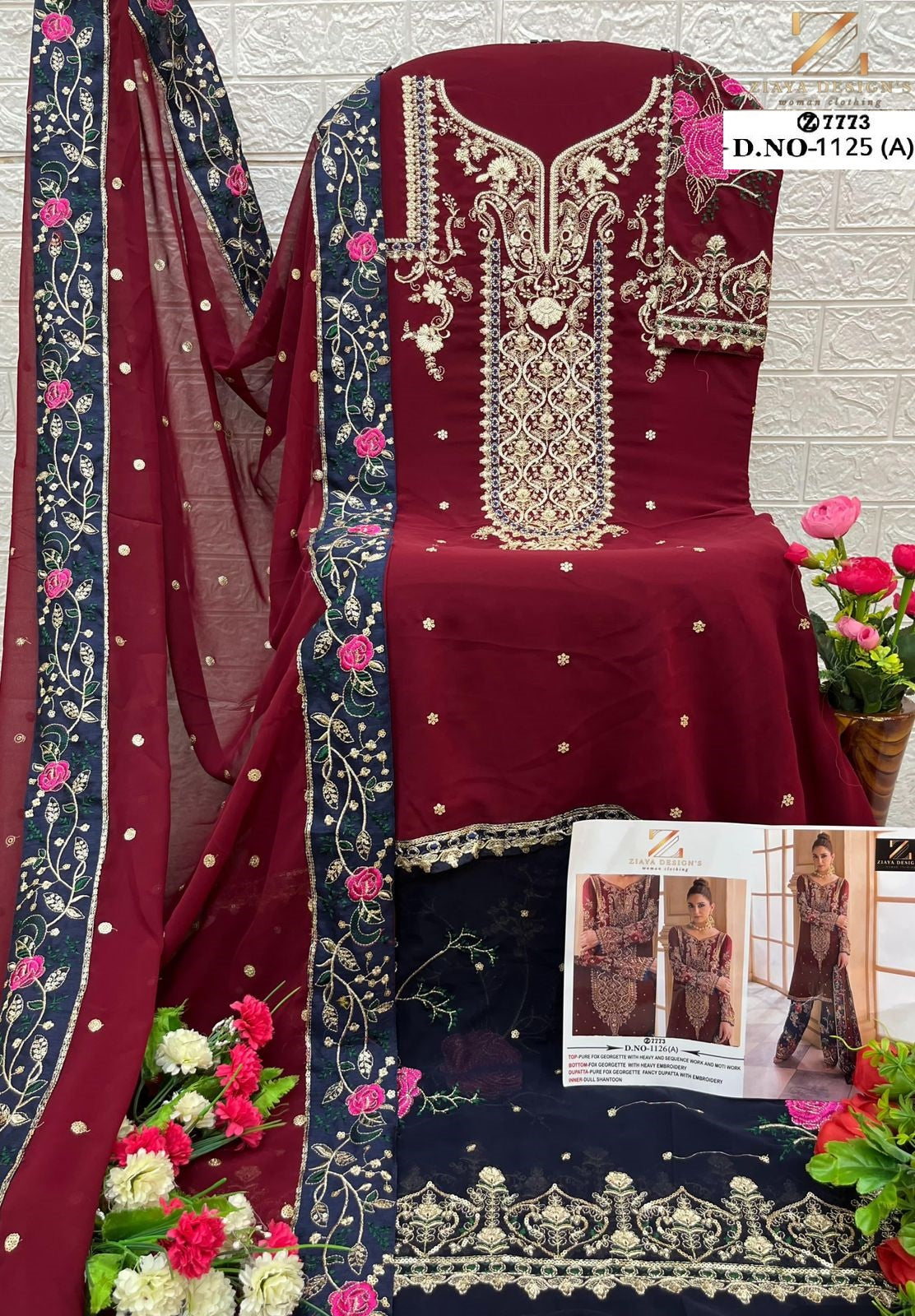 1126A Ziaya Design Sequence Work Pakistani Salwar Suits