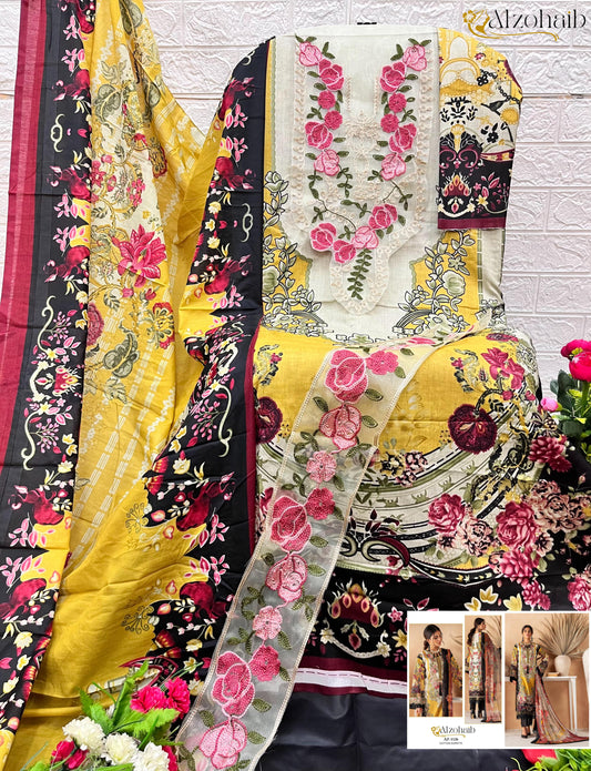 1126 Al Zohaib Pure Cotton Pakistani Salwar Suits