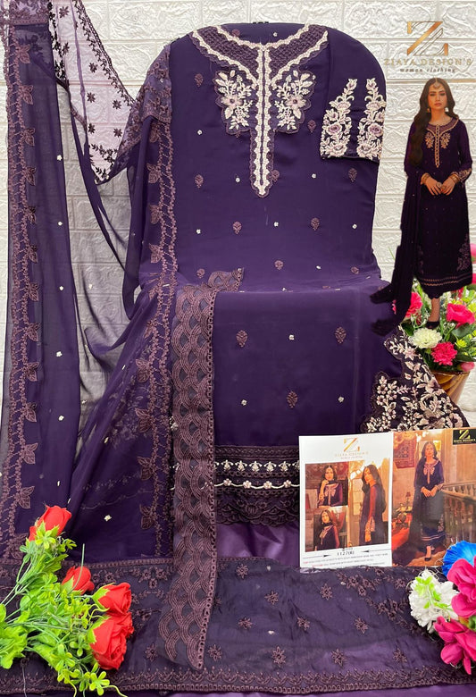 1127B Ziaya Design Fox Georgette Pakistani Salwar Suits