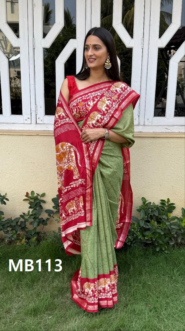 Mb105 To Mb115 Jacquard Mira Bela Silk Sarees