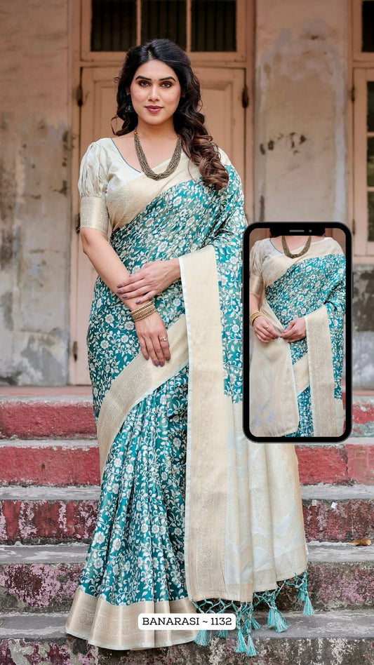 1132 Nx Almaari Banarasi Silk Sarees