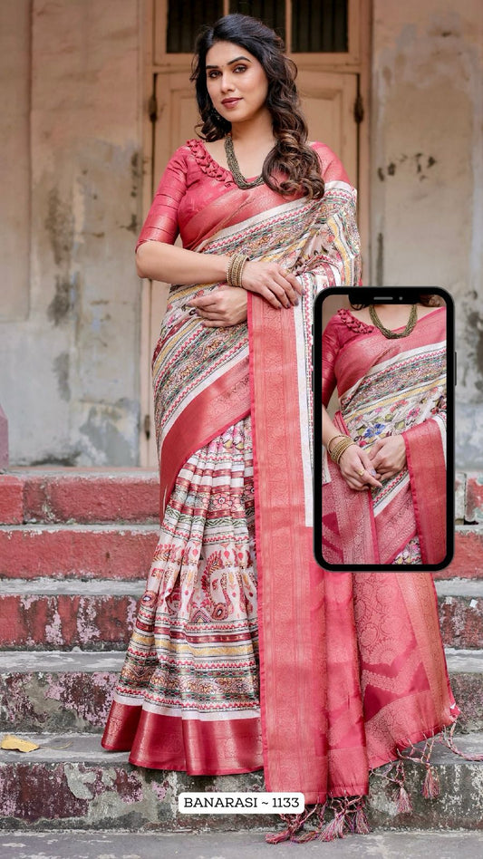 1133 Nx Almaari Banarasi Silk Sarees