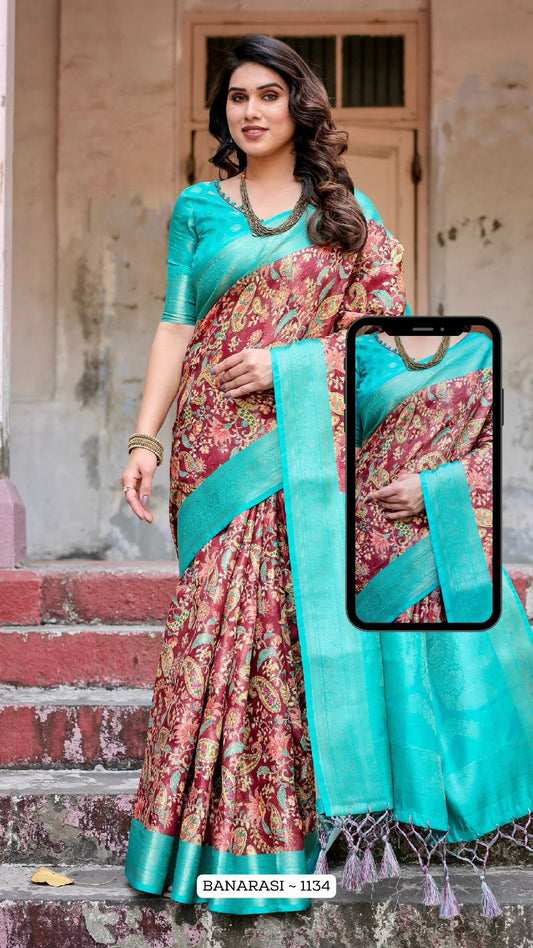1134 Nx Almaari Banarasi Silk Sarees
