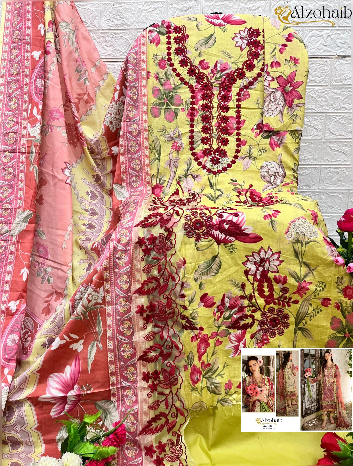 1137 Al Zohaib Print Pakistani Salwar Suits