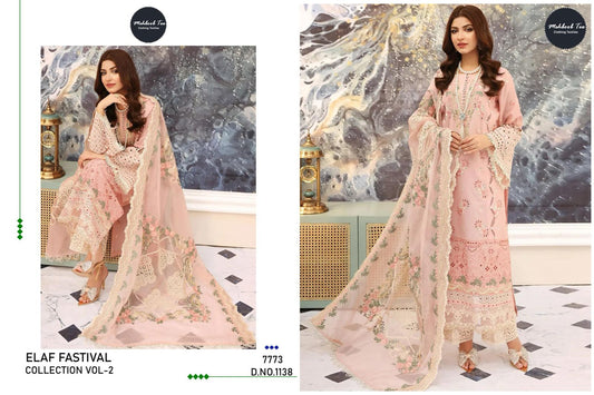 1138 Elaf Festival Collection Vol 2 Mehboob Tex Cotton Pakistani Salwar Suits