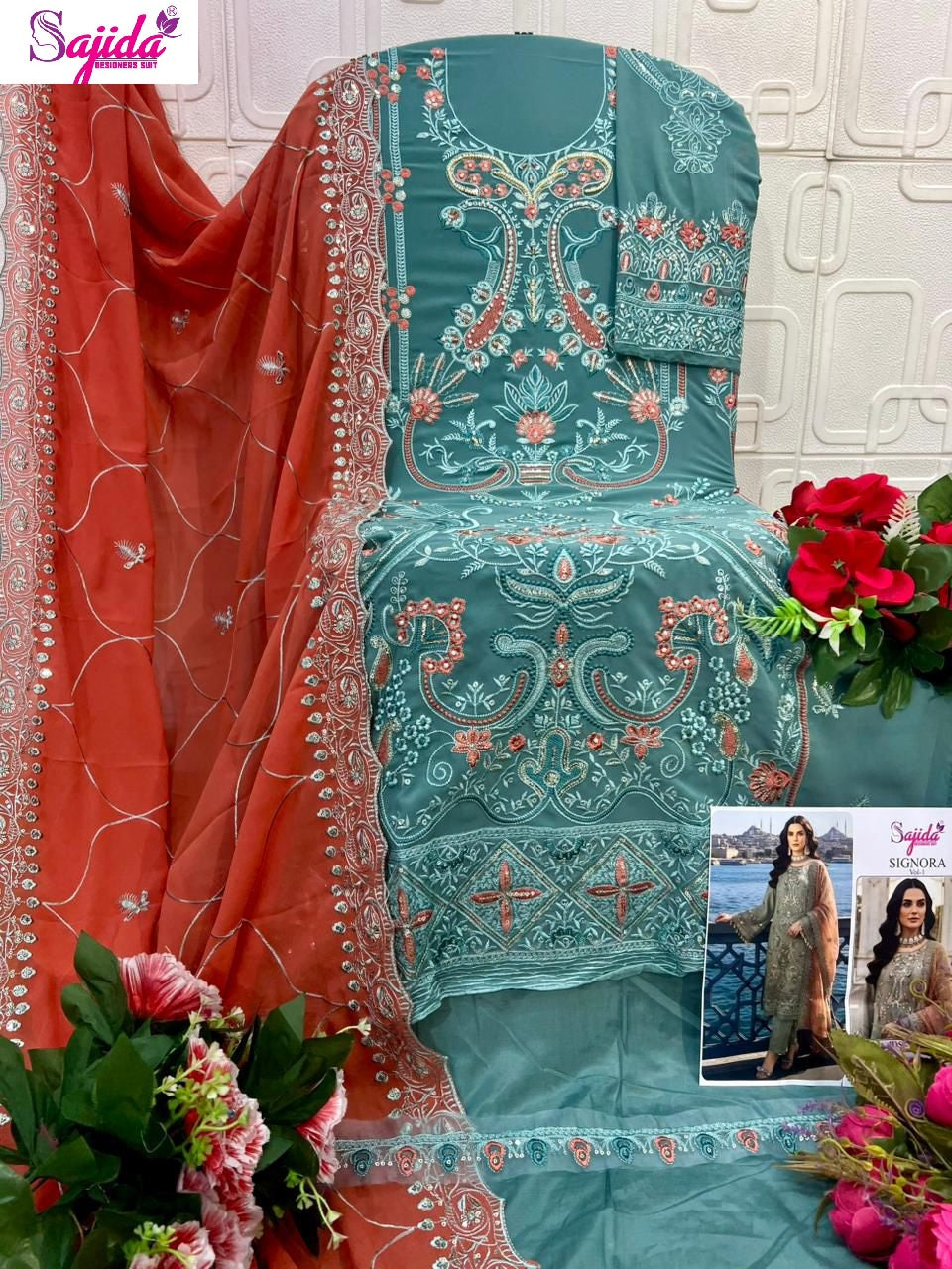 1138 Signora Vol 1 Sajida Georgette Pakistani Salwar Suits