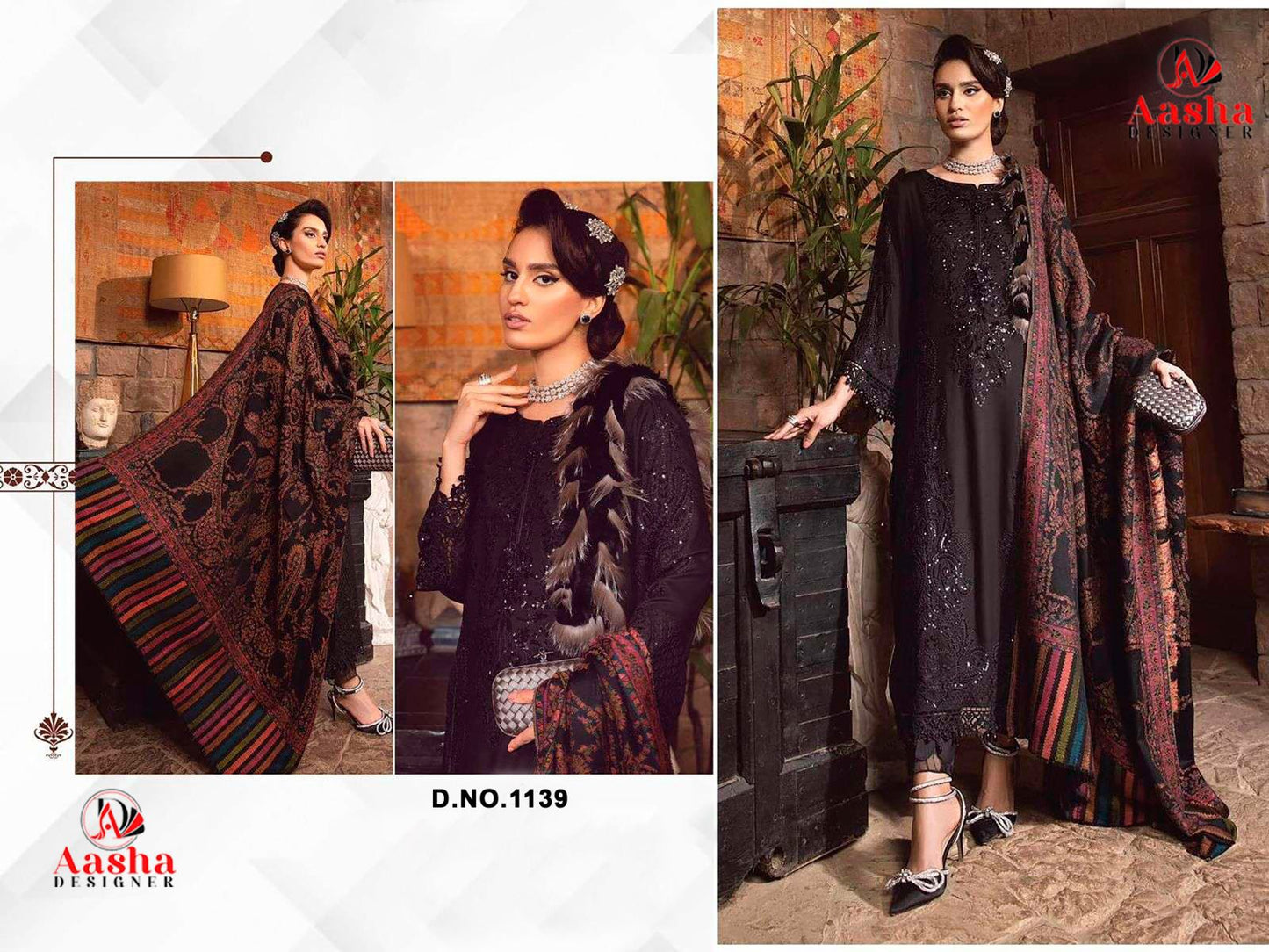 1139 Aasha Designer Rayon Pakistani Salwar Suits