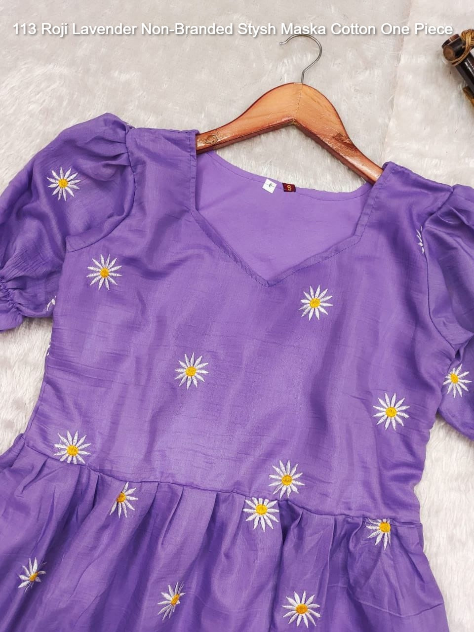 113 Roji Lavender Non-Branded Stysh Maska Cotton One Piece